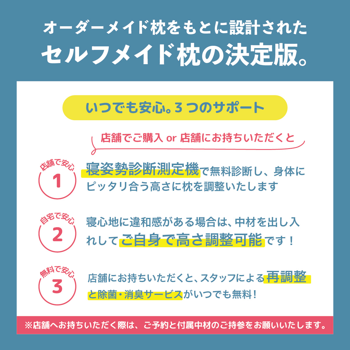 ３つの安心サポート