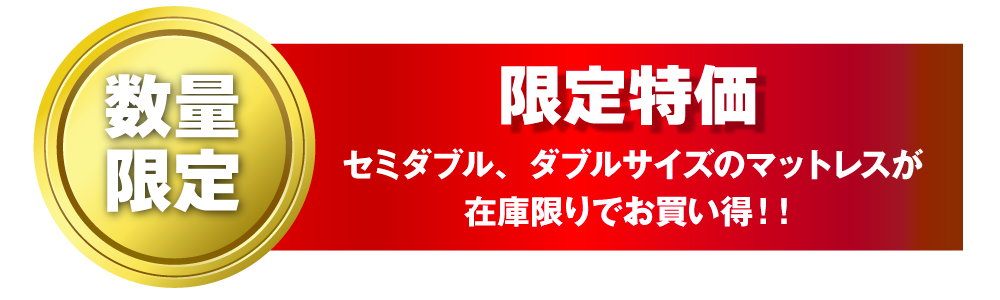 セミダブルダブルサイズフェア