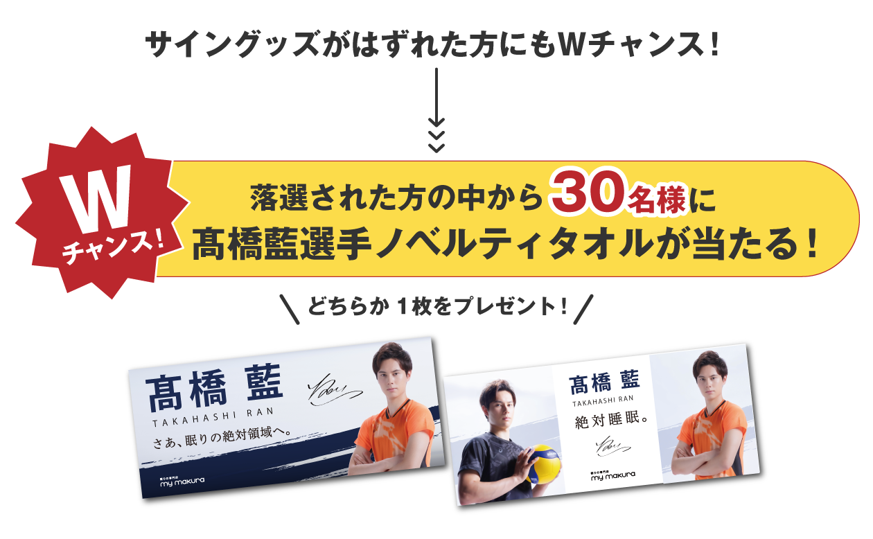 wチャンスノベルティタオル