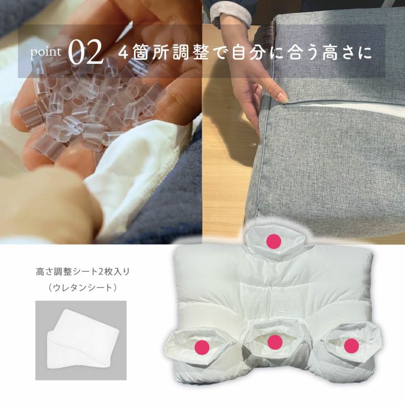 首肩楽寝枕 ブルー(35×56×8cm)|眠りの専門店マイまくら 首肩楽寝枕 ブルー(35×56×8cm)|眠りの専門店マイまくら