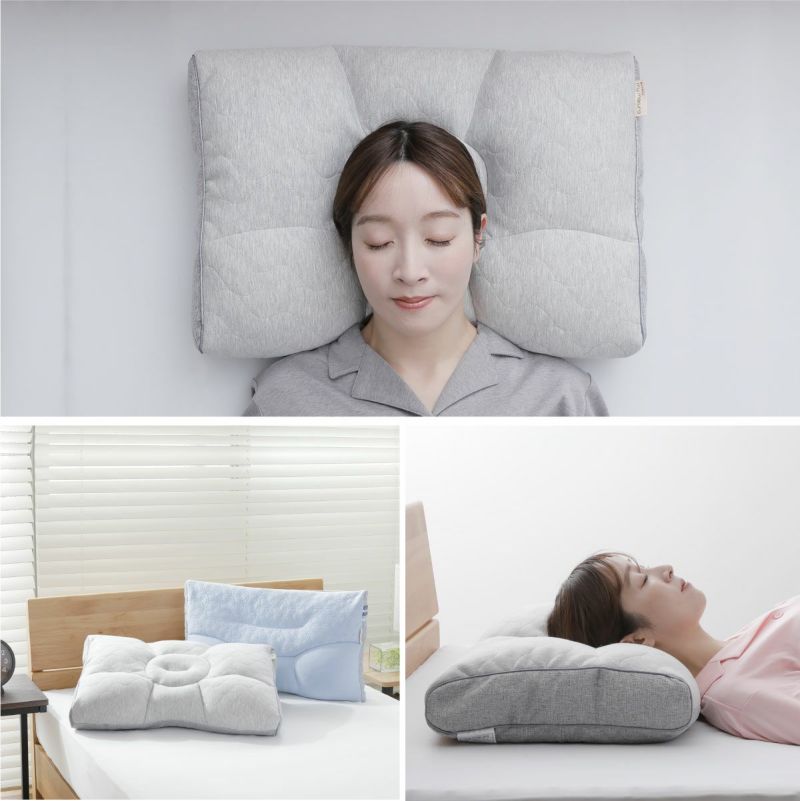 実店舗で人気No.1】首肩楽寝枕DX グレー (40×60cm)|眠りの専門 実店舗で人気No.1】首肩楽寝枕DX グレー (40×60cm)|眠りの専門