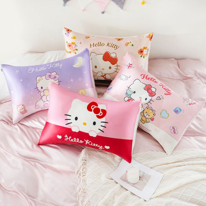 シルクまくらカバー ハローキティ 43×63cm｜眠りの専門店マイまくら